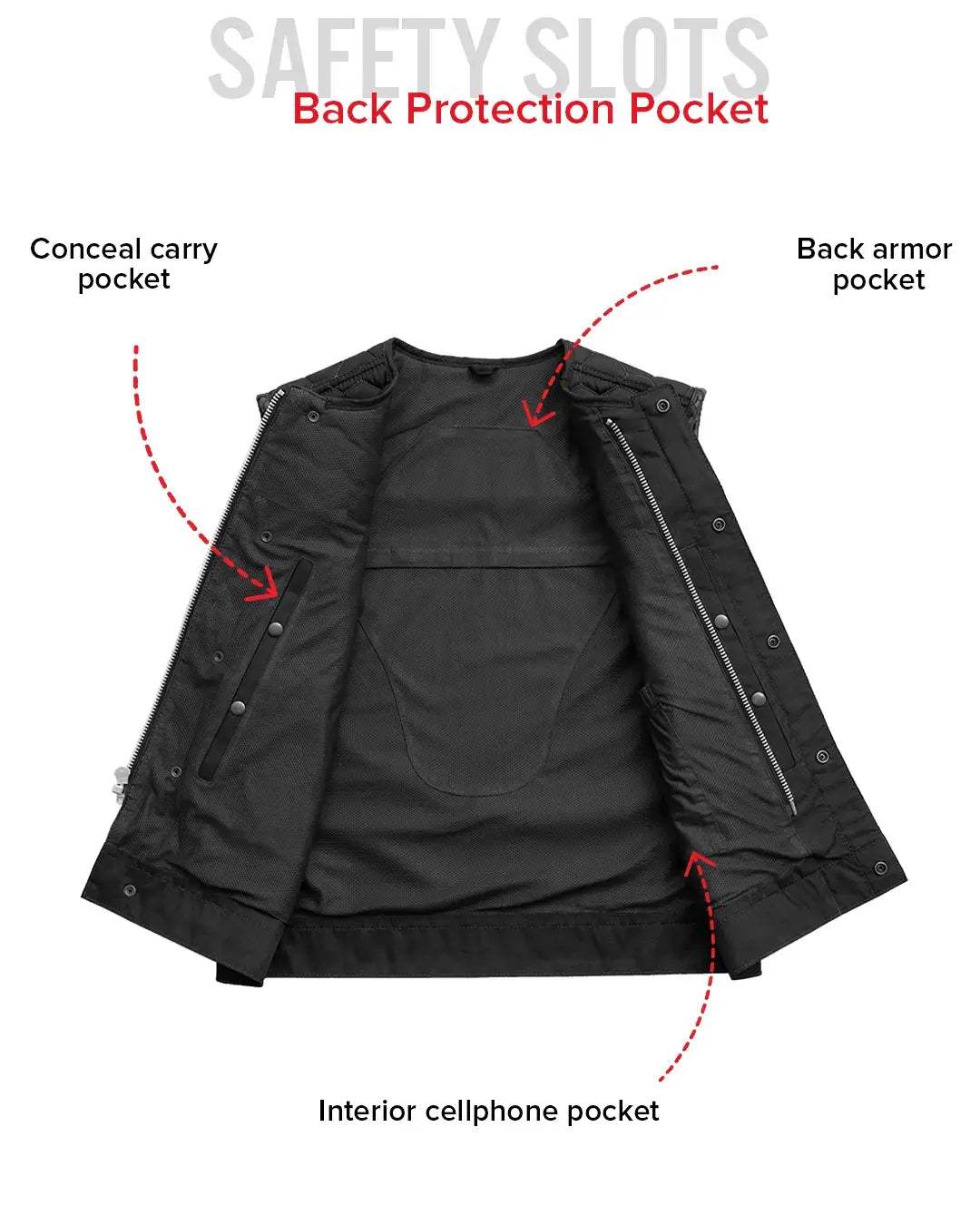Lowside Hornet Moto Mesh Men's Club Style Vest - First Manufacturing Company - Flyclothing LLC