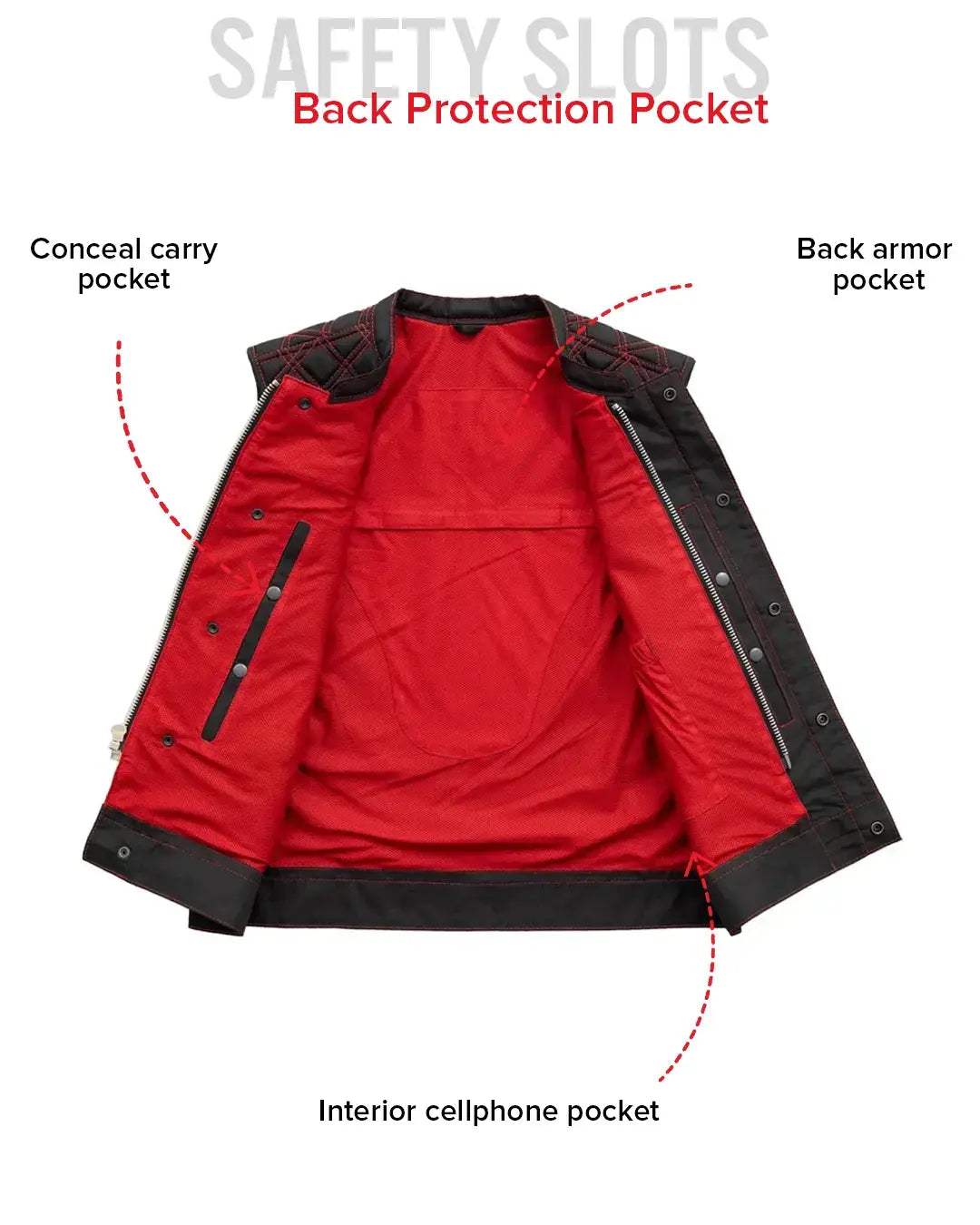 Lowside Hornet Moto Mesh Men's Club Style Vest - First Manufacturing Company - Flyclothing LLC