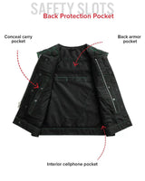 Lowside Hornet Moto Mesh Men's Club Style Vest - First Manufacturing Company - Flyclothing LLC