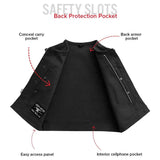 No Limit - Men's Motorcycle Twill Vest - First Manufacturing Company - Flyclothing LLC