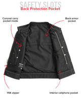 Lowrider Moto Mesh Men's Motorcycle Vest - First Manufacturing Company - Flyclothing LLC