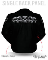 Savage Skulls Men's Motorcycle Leather Jacket - First Manufacturing Company - Flyclothing LLC