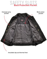 Free Spirit - Women's Motorcycle Leather Jacket - First Manufacturing Company - Flyclothing LLC