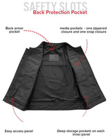Unbeatable Men's Motorcycle Leather Vest - First Manufacturing Company - Flyclothing LLC