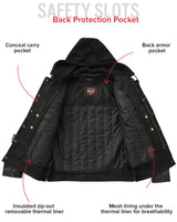 Nightstrike Men’s Motorcycle Leather Jacket - First Manufacturing Company - Flyclothing LLC