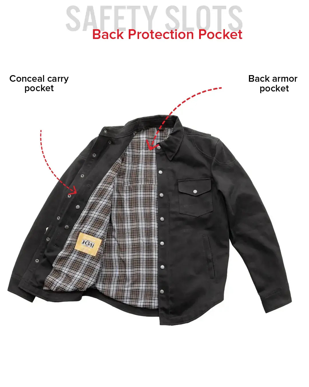 Dagger Motorcycle Twill Shirt - First Manufacturing Company - Flyclothing LLC