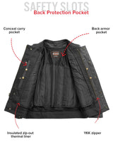 Raider Men's Motorcycle Leather Jacket - First Manufacturing Company - Flyclothing LLC