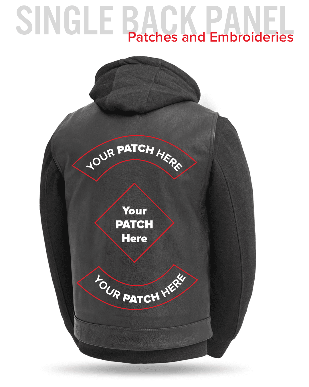 Kent Men's Motorcycle Leather Vest and Hoodie - First Manufacturing Company - Flyclothing LLC