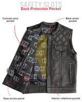 FMCo Men's Signature Leather Vest - First Manufacturing Company - Flyclothing LLC