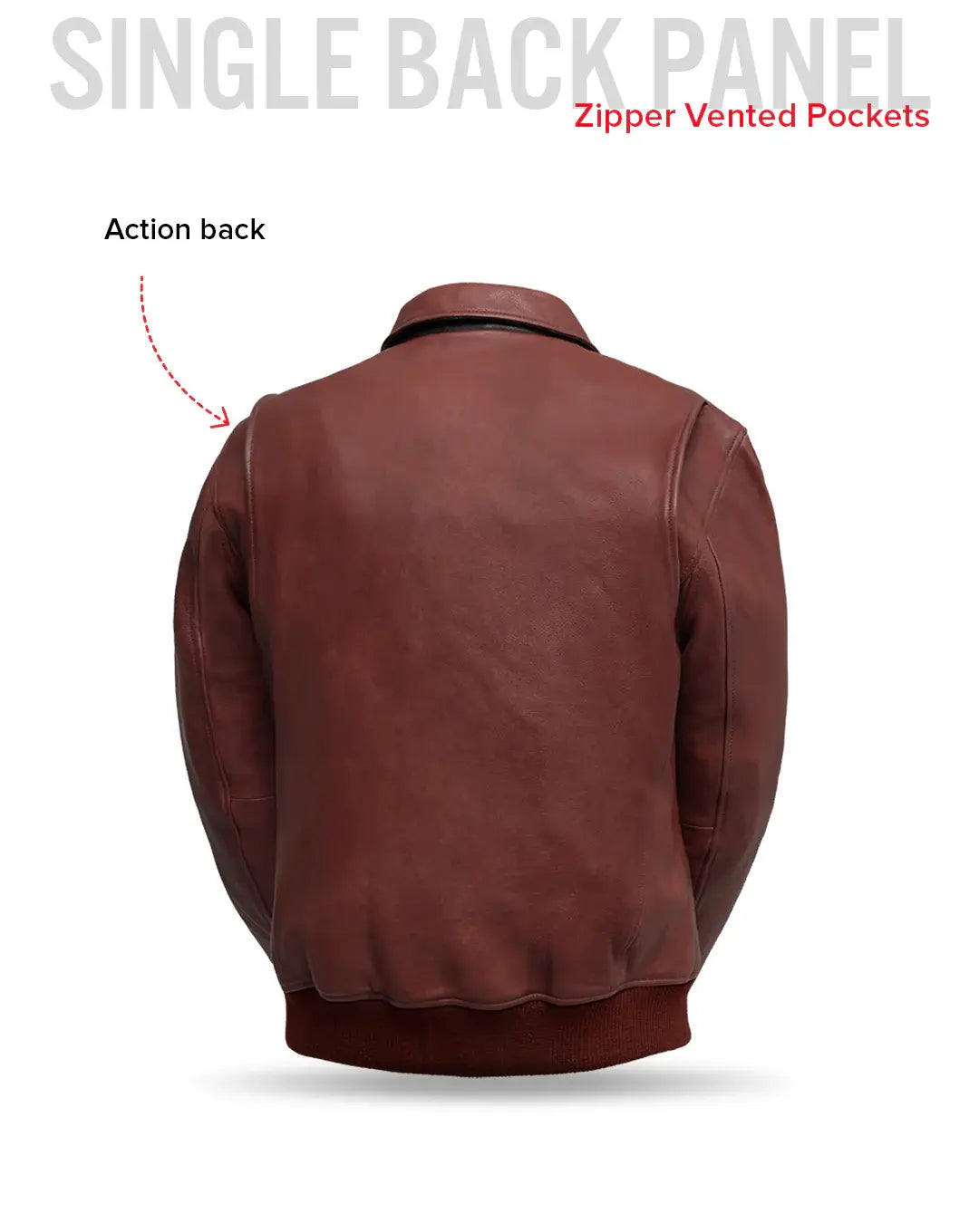 Moto Bomber - Men's Leather Jacket - First Manufacturing Company - Flyclothing LLC