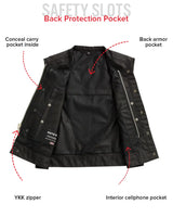 Lowrider Moto Mesh Men's Motorcycle Vest - First Manufacturing Company - Flyclothing LLC