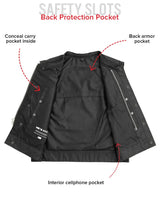 Lowrider Moto Mesh Men's Motorcycle Vest - First Manufacturing Company - Flyclothing LLC