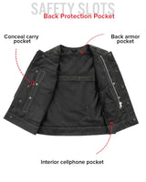 Bonnie Moto Mesh Women's Motorcycle Vest - Diamond Quilt - First Manufacturing Company - Flyclothing LLC