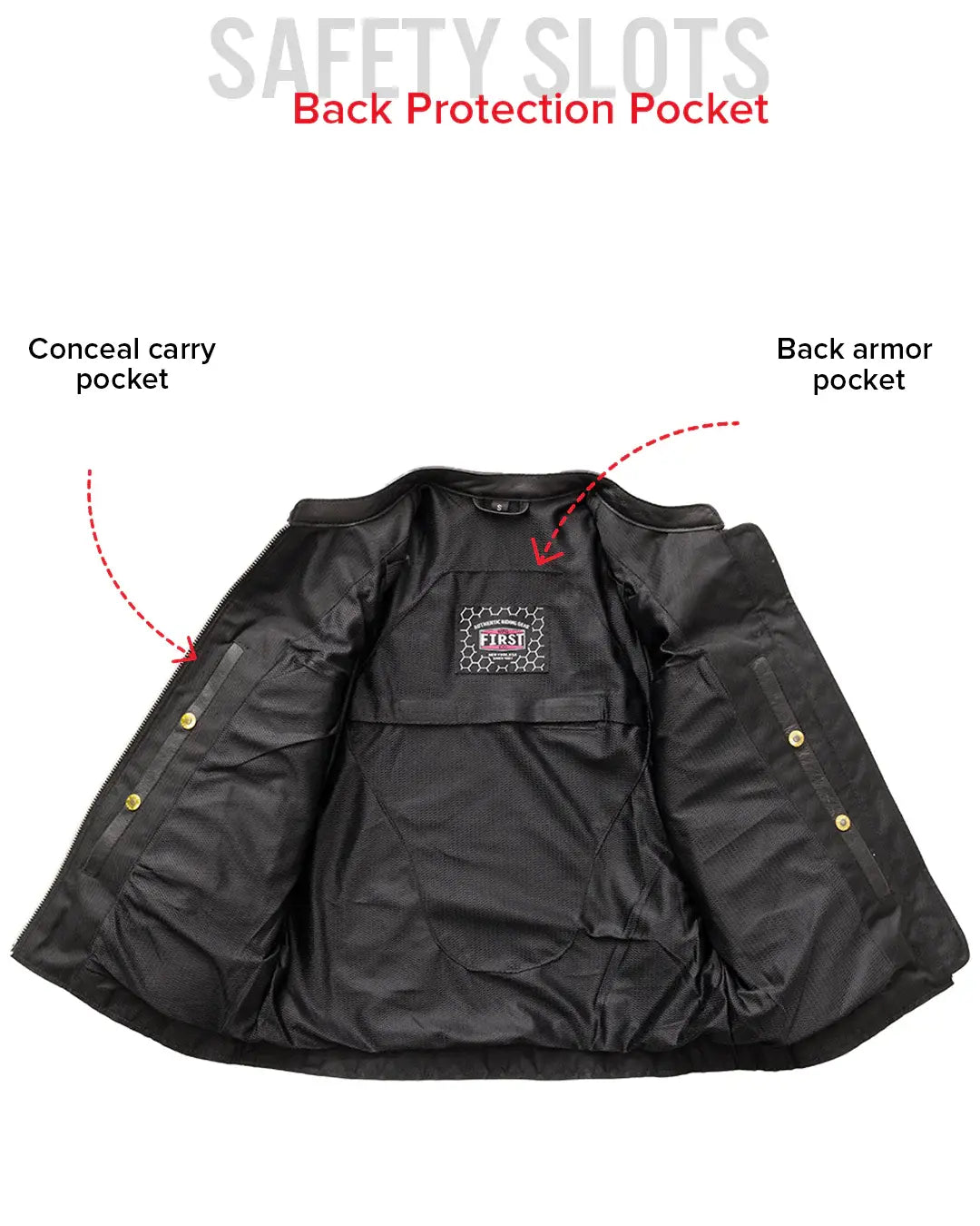 Flashback - Women's Motorcycle Leather Jacket - First Manufacturing Company - Flyclothing LLC
