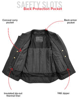 Revolt Men's Motorcycle Leather Jacket - First Manufacturing Company - Flyclothing LLC
