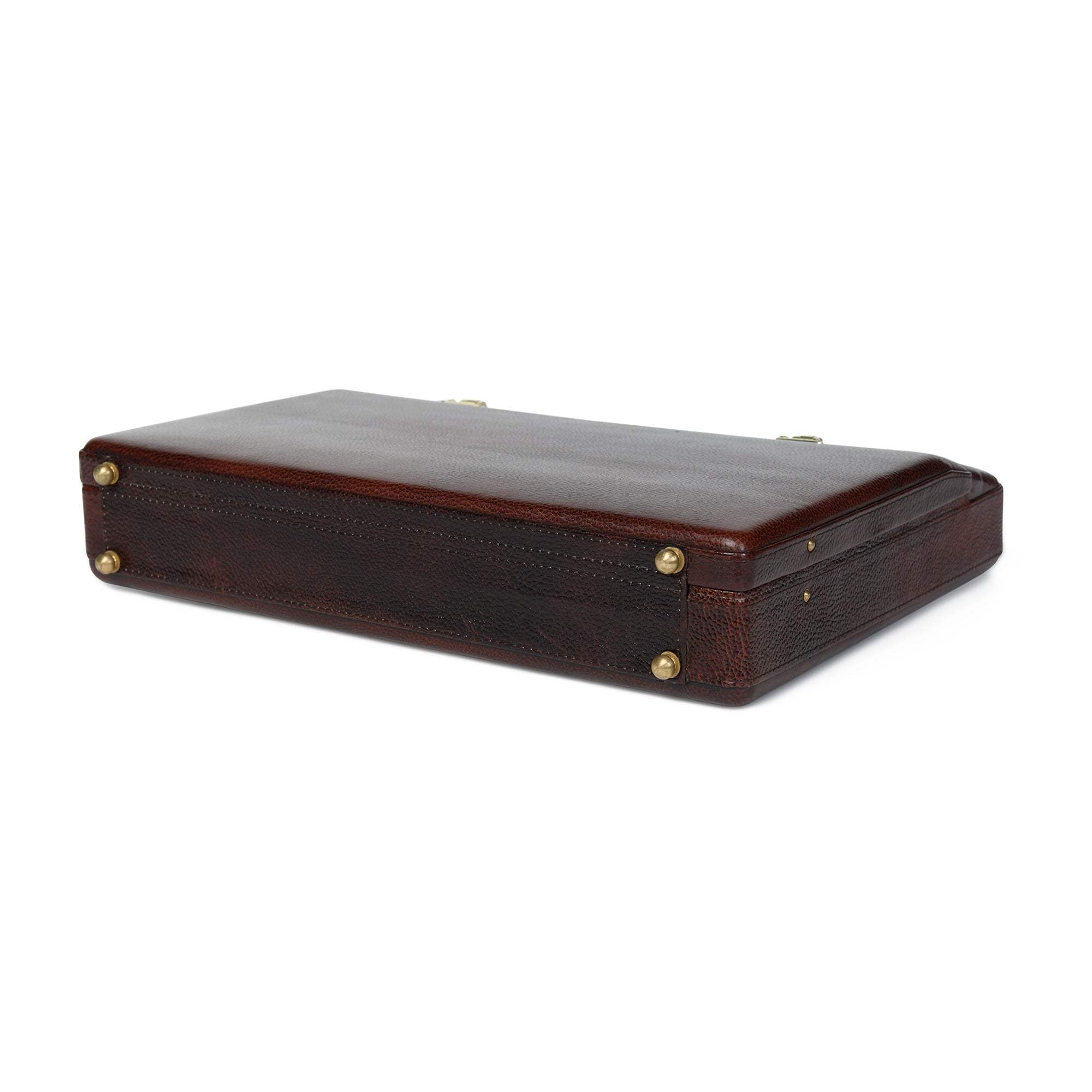 Rich Brown Office Suitcase - Classy Leather Bags - Flyclothing LLC