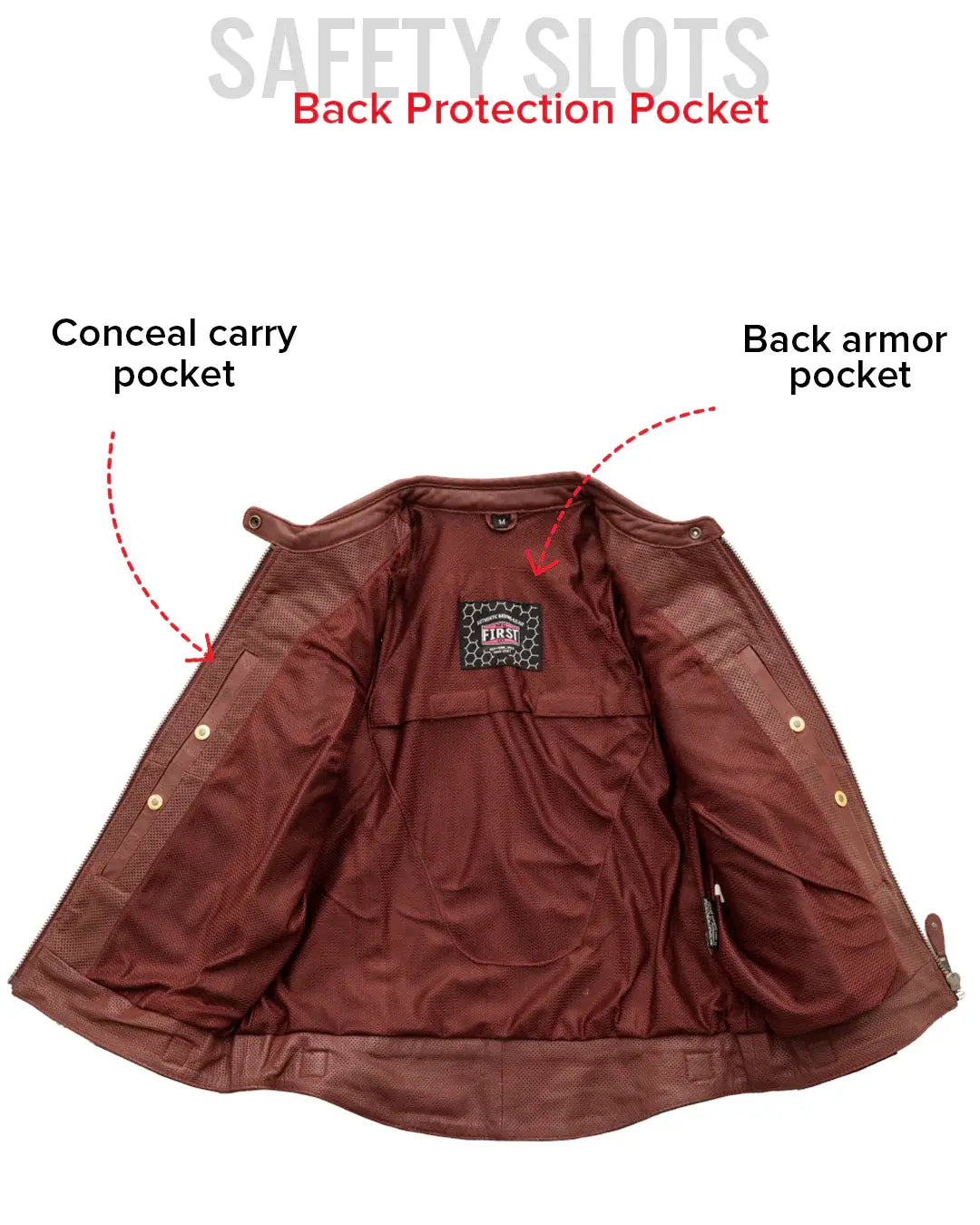 Jada - Women's Perforated Motorcycle Leather Jacket - First Manufacturing Company - Flyclothing LLC