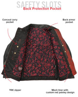 Redstrike Men’s Motorcycle Leather Jacket - First Manufacturing Company - Flyclothing LLC