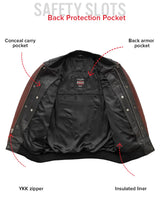 Willie Men's Motorcycle Leather Jacket - First Manufacturing Company - Flyclothing LLC