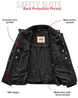 Outcast - Women's Twill Motorcycle Jacket - First Manufacturing Company - Flyclothing LLC