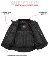 Jada - Women's Motorcycle Leather Jacket - First Manufacturing Company - Flyclothing LLC