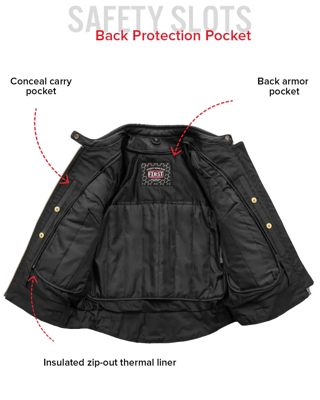 Jada - Women's Motorcycle Leather Jacket - First Manufacturing Company - Flyclothing LLC