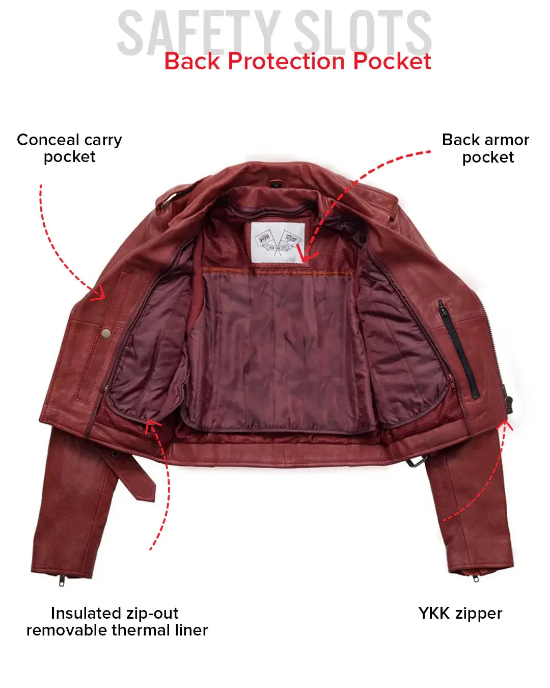 Katy - Women's Leather Jacket - BHBR - First Manufacturing Company - Flyclothing LLC
