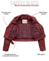Katy - Women's Leather Jacket - BHBR - First Manufacturing Company - Flyclothing LLC