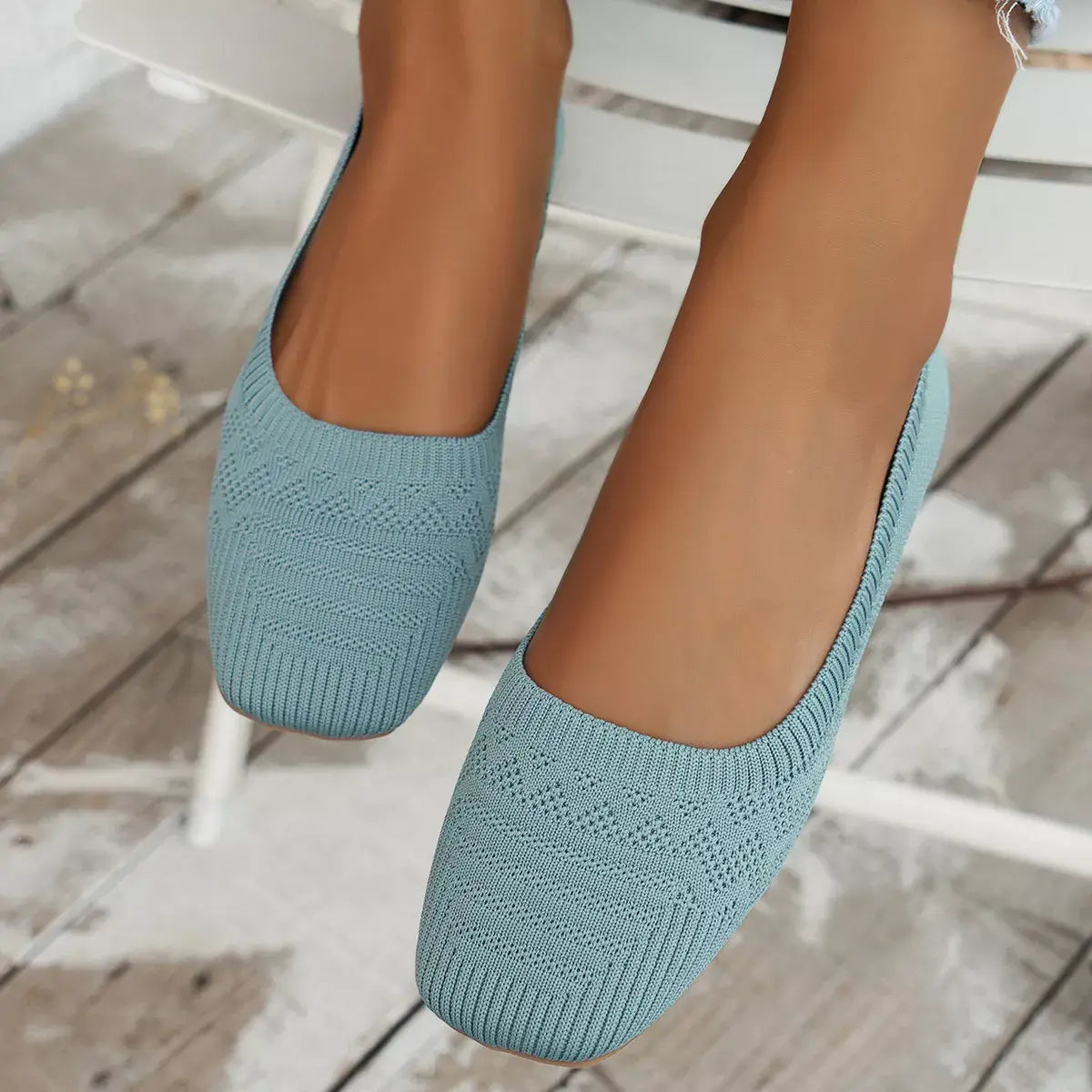 Square Toe Slip-Ons - Trendsi - Flyclothing LLC