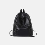 PU Leather Zip Backpack Bag - Trendsi - Flyclothing LLC