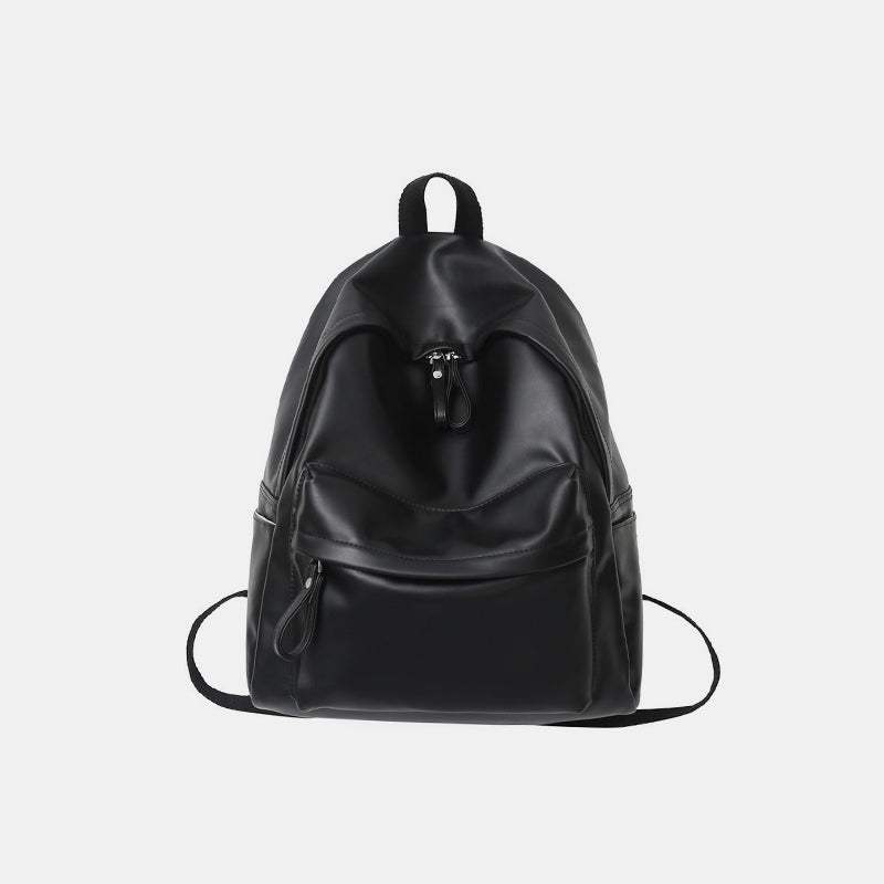 PU Leather Zip Backpack Bag - Trendsi - Flyclothing LLC