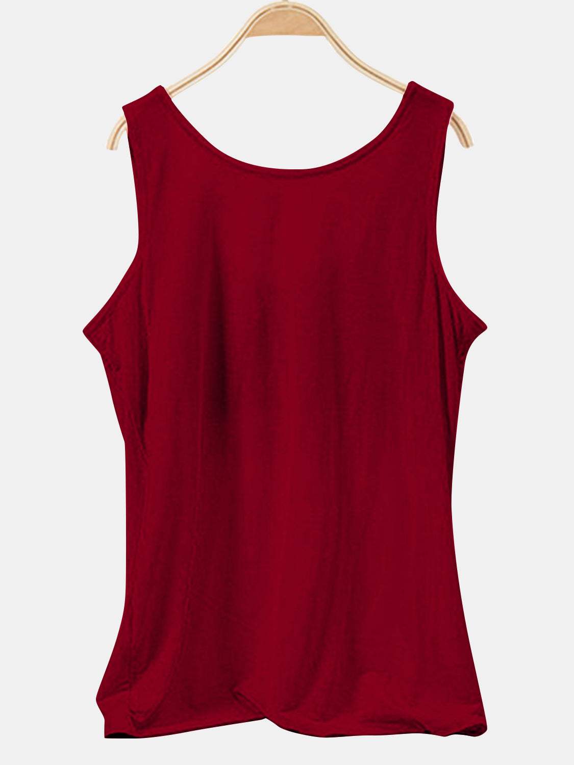 Scoop Neck Wide Strap Tank - Trendsi - Flyclothing LLC