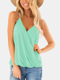 Full Size Surplice Spaghetti Strap Top - Trendsi