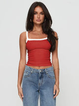 Lace Detail Cropped Cami - Trendsi - Flyclothing LLC