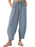 Full Size Drawstring Cropped Jogger Pants Plus Size - Trendsi