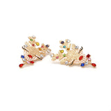 Christmas Reindeer Rhinestone Earrings - Trendsi - Flyclothing LLC