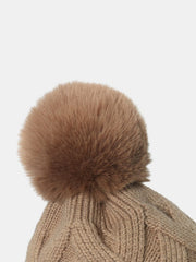 Roll Rim Hat with Pompom - Trendsi
