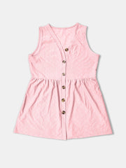 Button Up V-Neck Tank - Trendsi