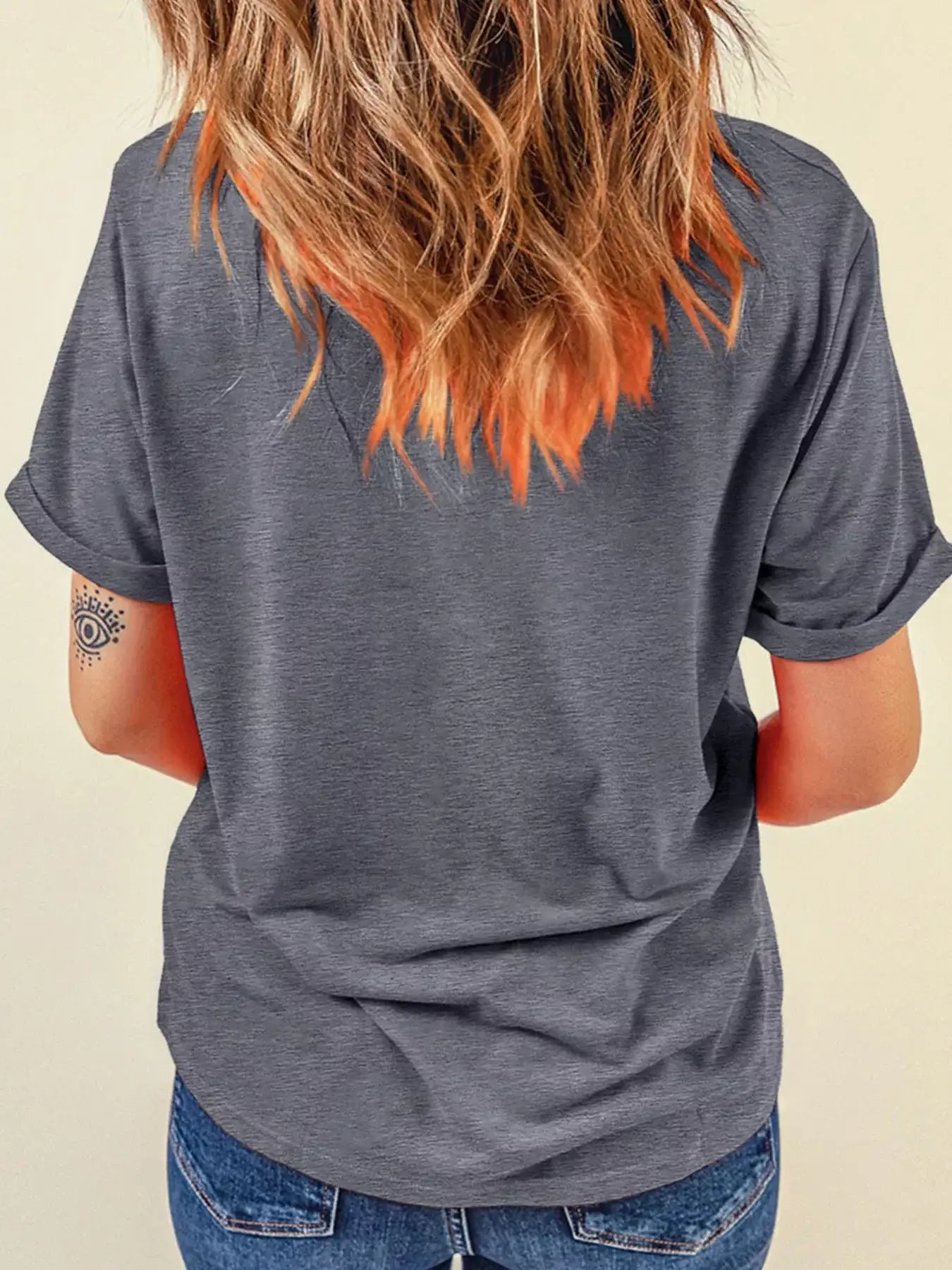 Halloween Ghost Round Neck Casual Tee - Trendsi - Flyclothing LLC