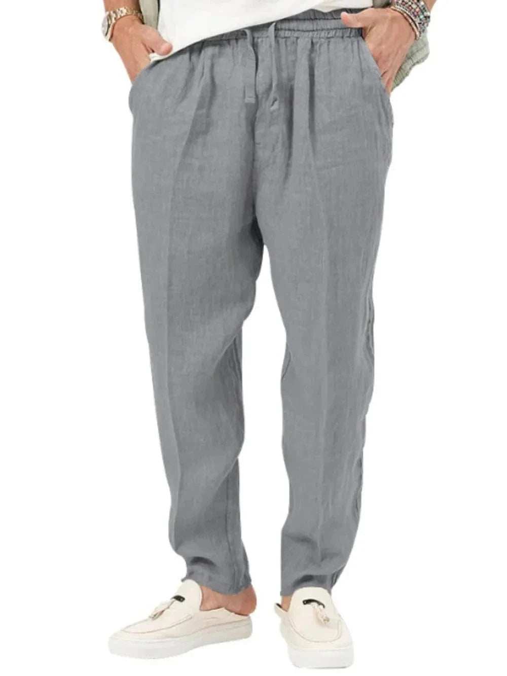 Men's Plus Size Drawstring Pants with Pockets - Trendsi - Flyclothing LLC