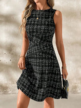 Round Neck Sleeveless Dress - Trendsi - Flyclothing LLC