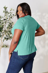 Basic Bae Full Size Round Neck Short Sleeve T-Shirt - ShopBasicbae - Flyclothing LLC