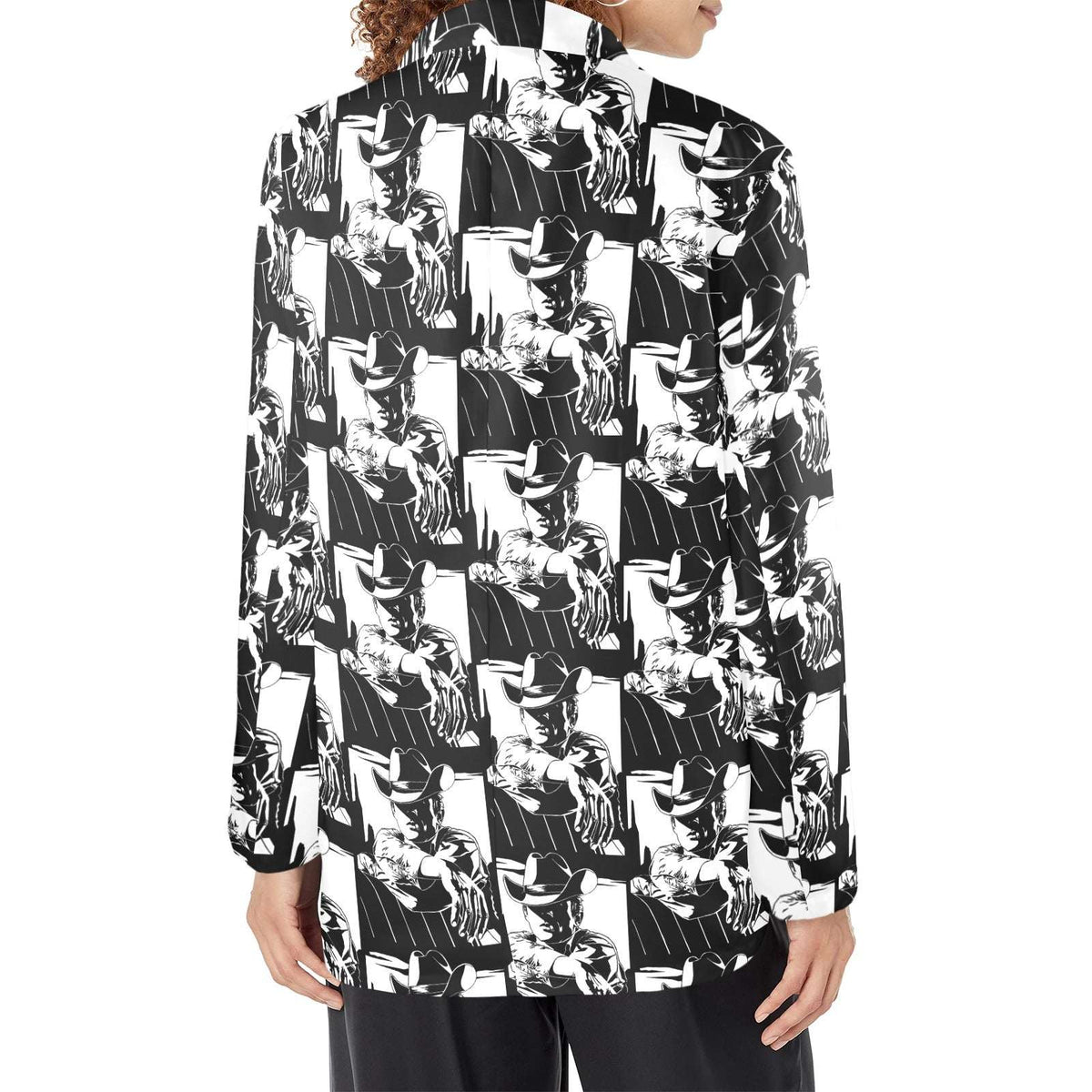 Baha Ranch Black White Cowboy Women's Western Blazer