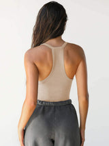 Scoop Neck Wide Strap Tank - Trendsi - Flyclothing LLC