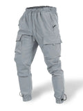 Men's Plus Size Drawstring Pants with Cargo Pockets - Trendsi