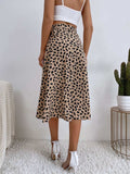 Tied Slit Printed Skirt - Trendsi - Flyclothing LLC