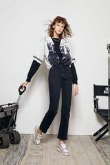 Activity Grrrl High Rise Kick Crop Jeans HJ017 - Hey Joanie - Flyclothing LLC