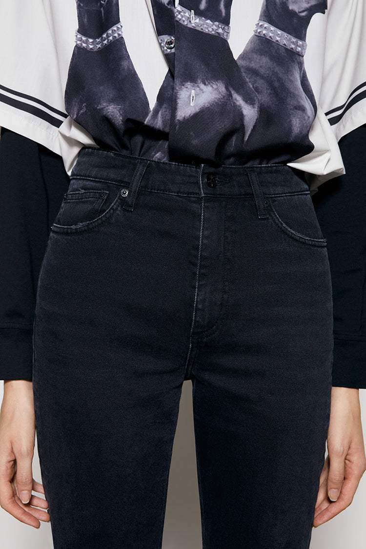 Activity Grrrl High Rise Kick Crop Jeans HJ017 - Hey Joanie - Flyclothing LLC