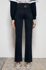 Activity Grrrl High Rise Kick Crop Jeans HJ017 - Hey Joanie - Flyclothing LLC