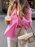 Devine Collared Neck Drop Shoulder Shirt - Trendsi